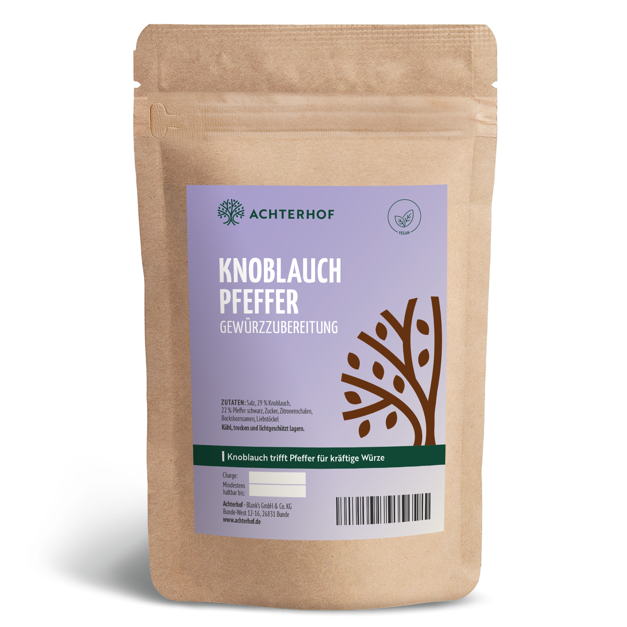 Knoblauchpfeffer Gewürzzubereitung (100g)