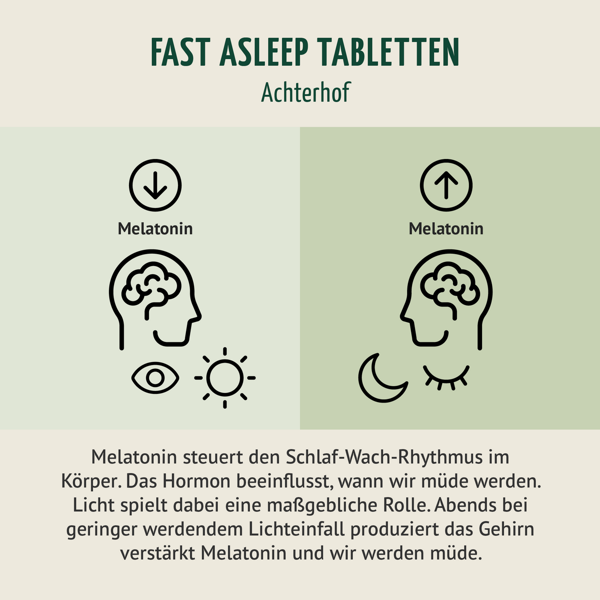 Melatonin Magnesium Komplex Fast Asleep (180 Tabletten)