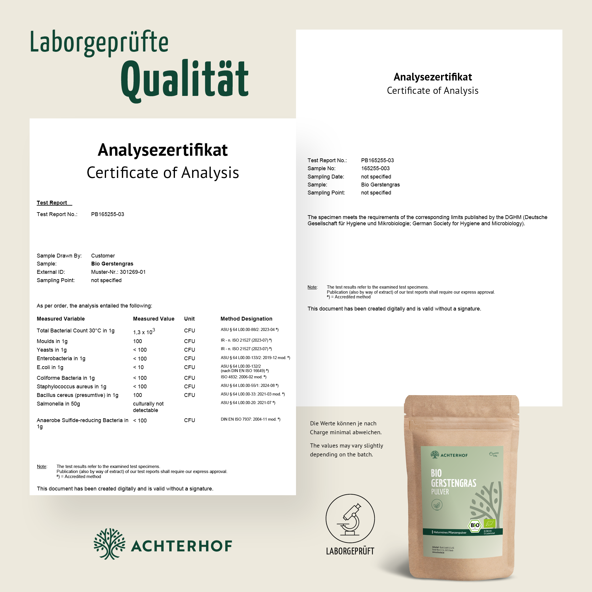 Bio Gerstengras Pulver (500g)