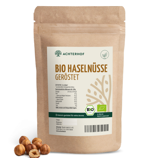 Bio Haselnüsse geröstet (500g)