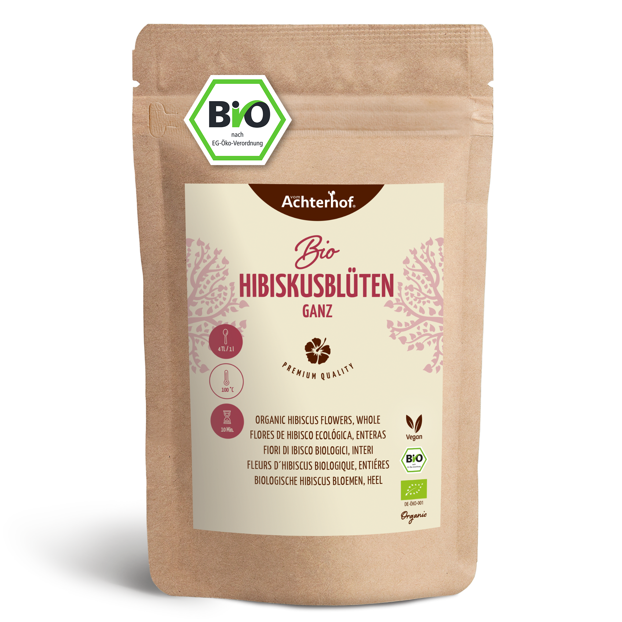 Bio Hibiskusblüten ganz (500g)