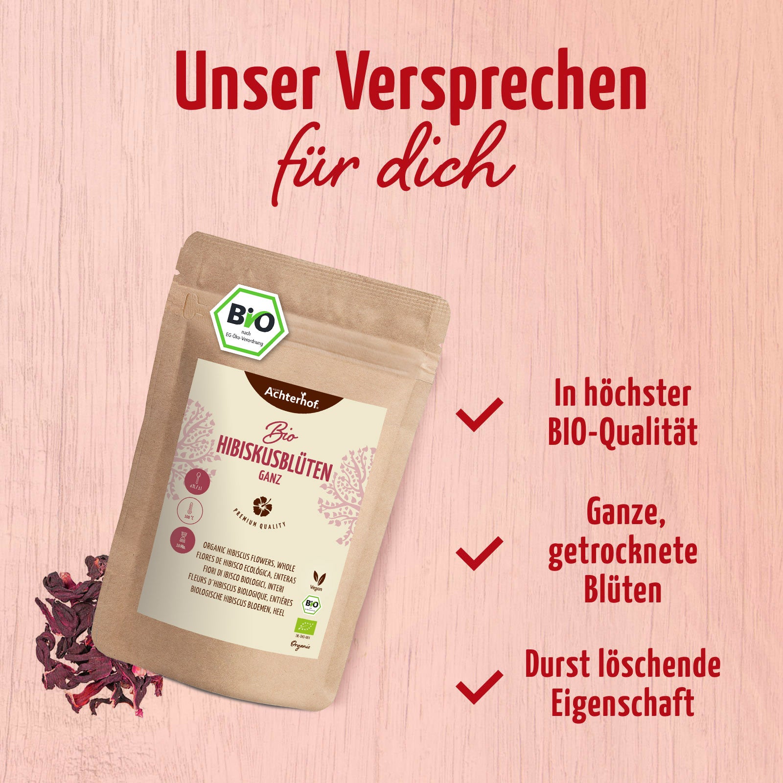 Bio Hibiskusblüten ganz (250g)