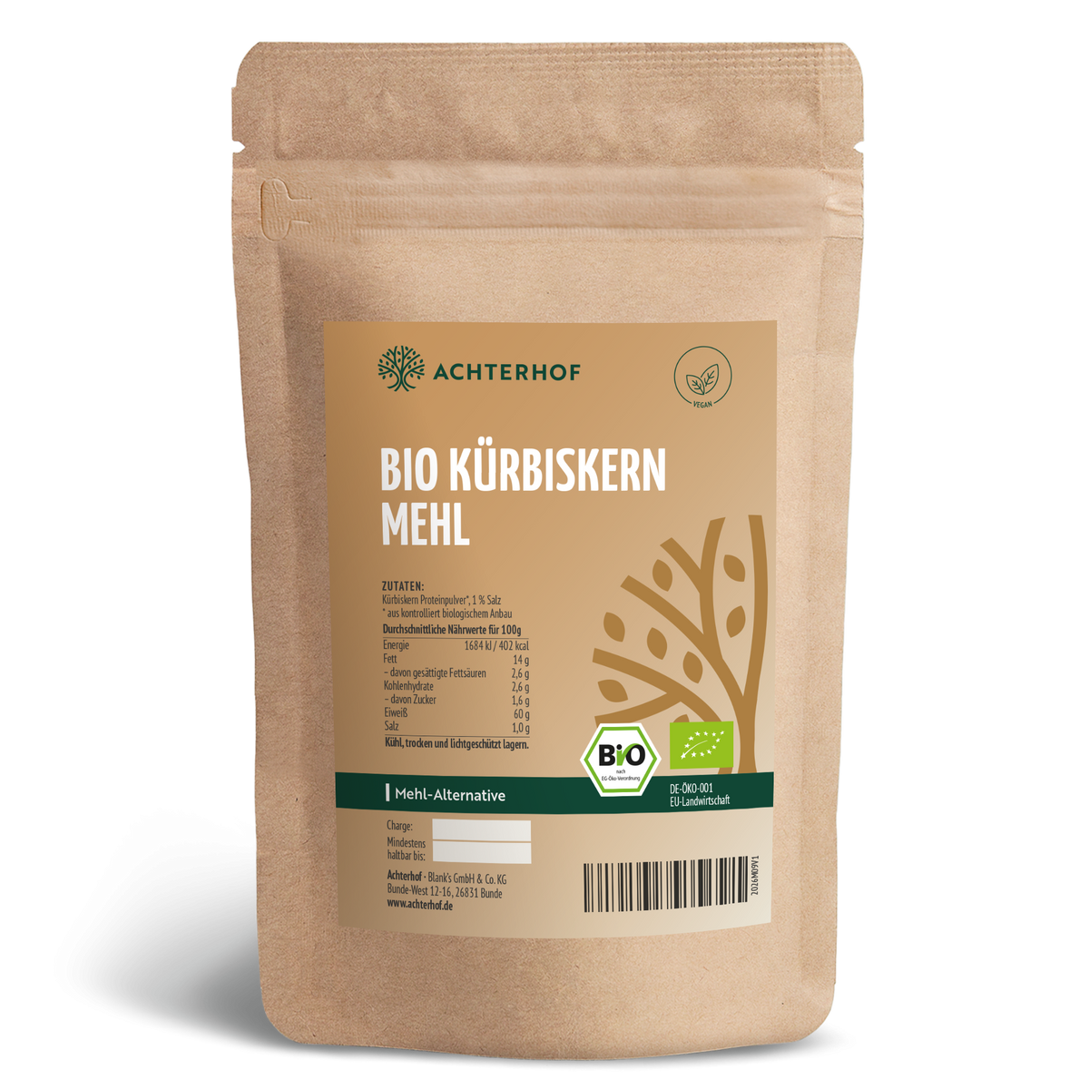 Kürbiskern Proteinmehl Bio (500g)