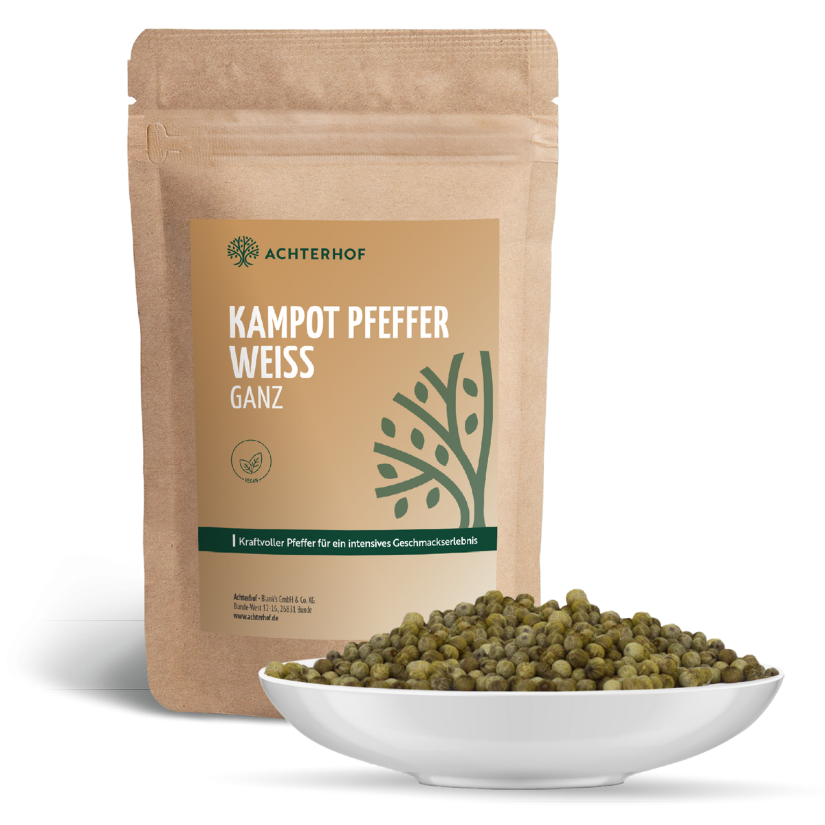 Kampot Pfeffer weiß ganz (50g)