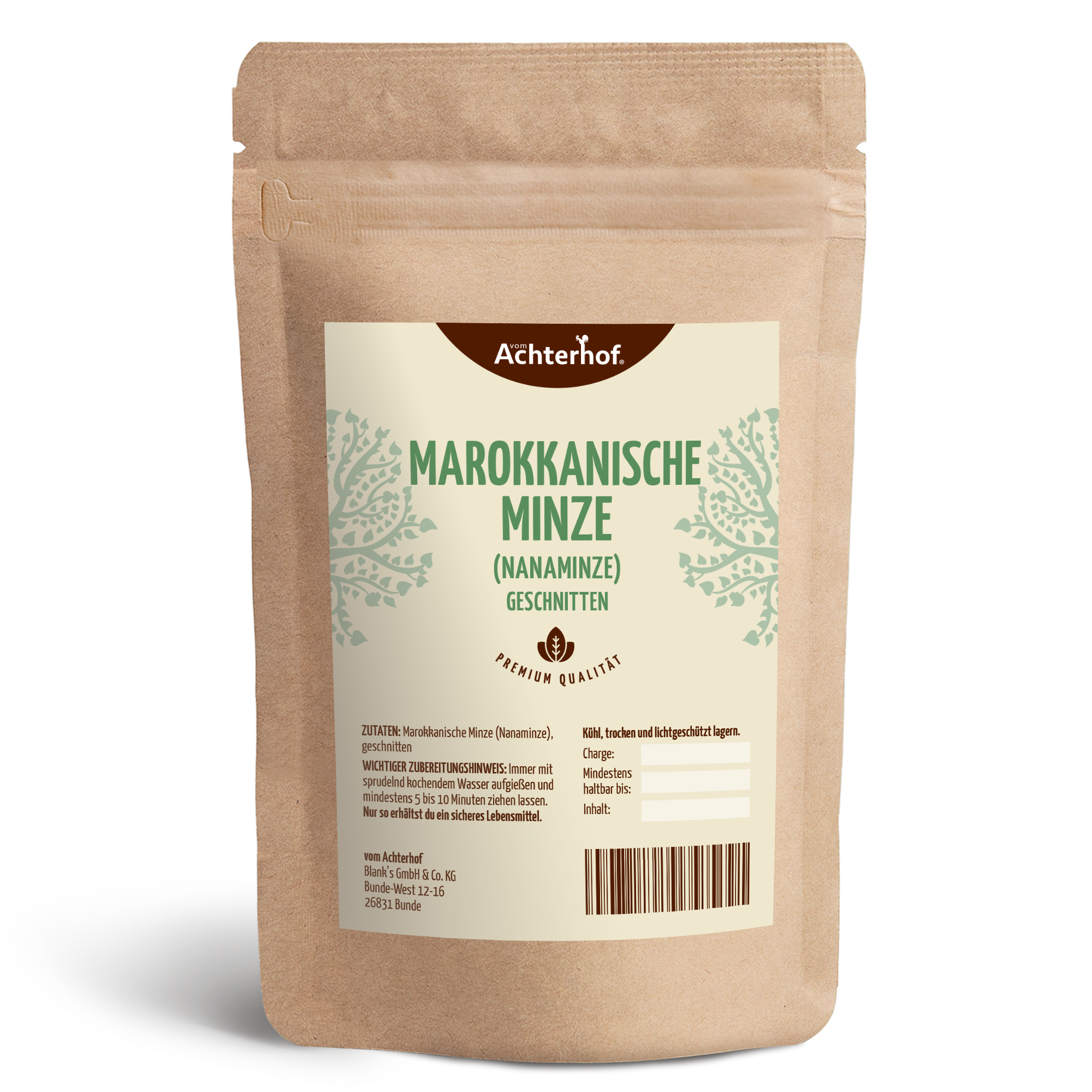 Marokkanische Minze geschnitten (250g)