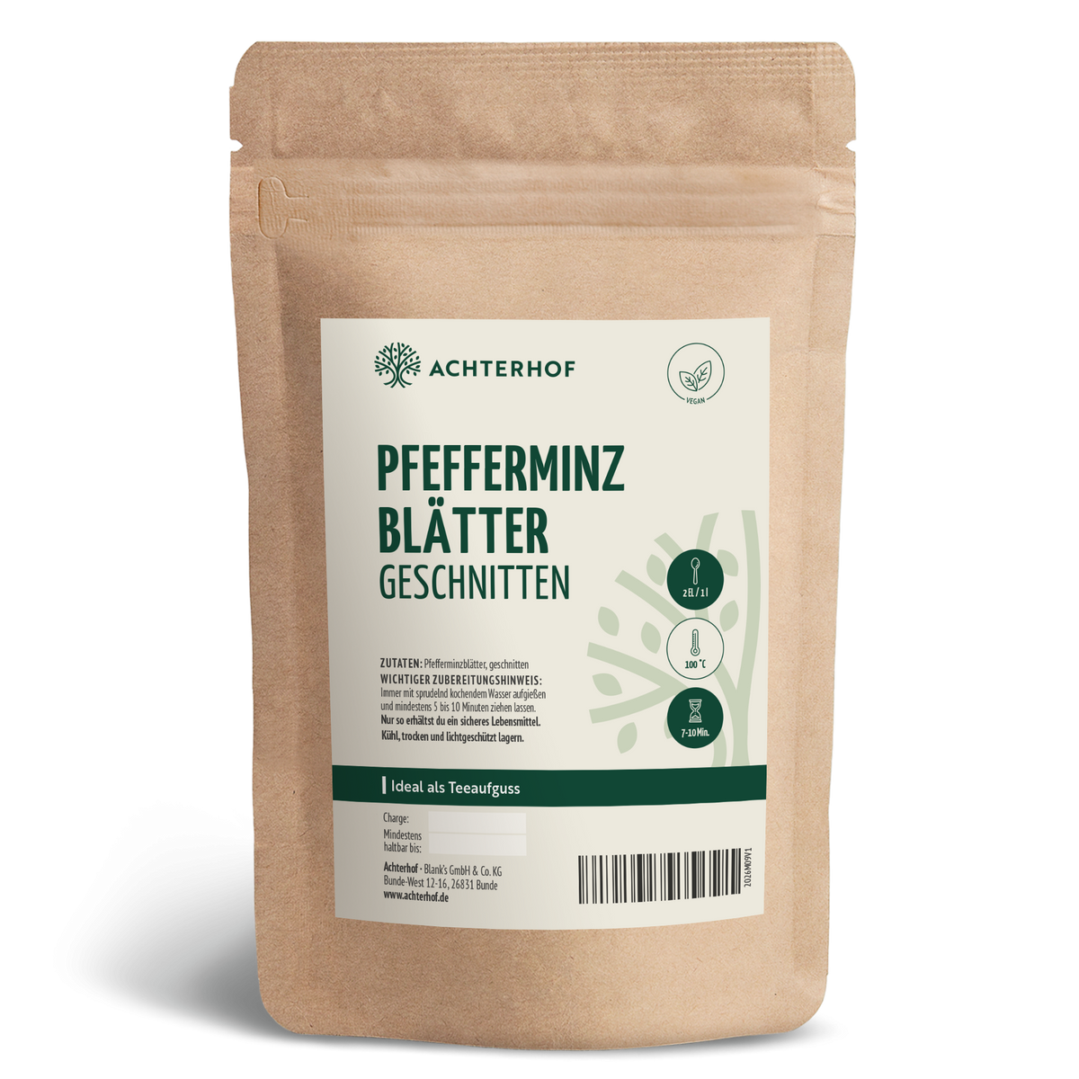 Pfefferminzblätter geschnitten (250g)