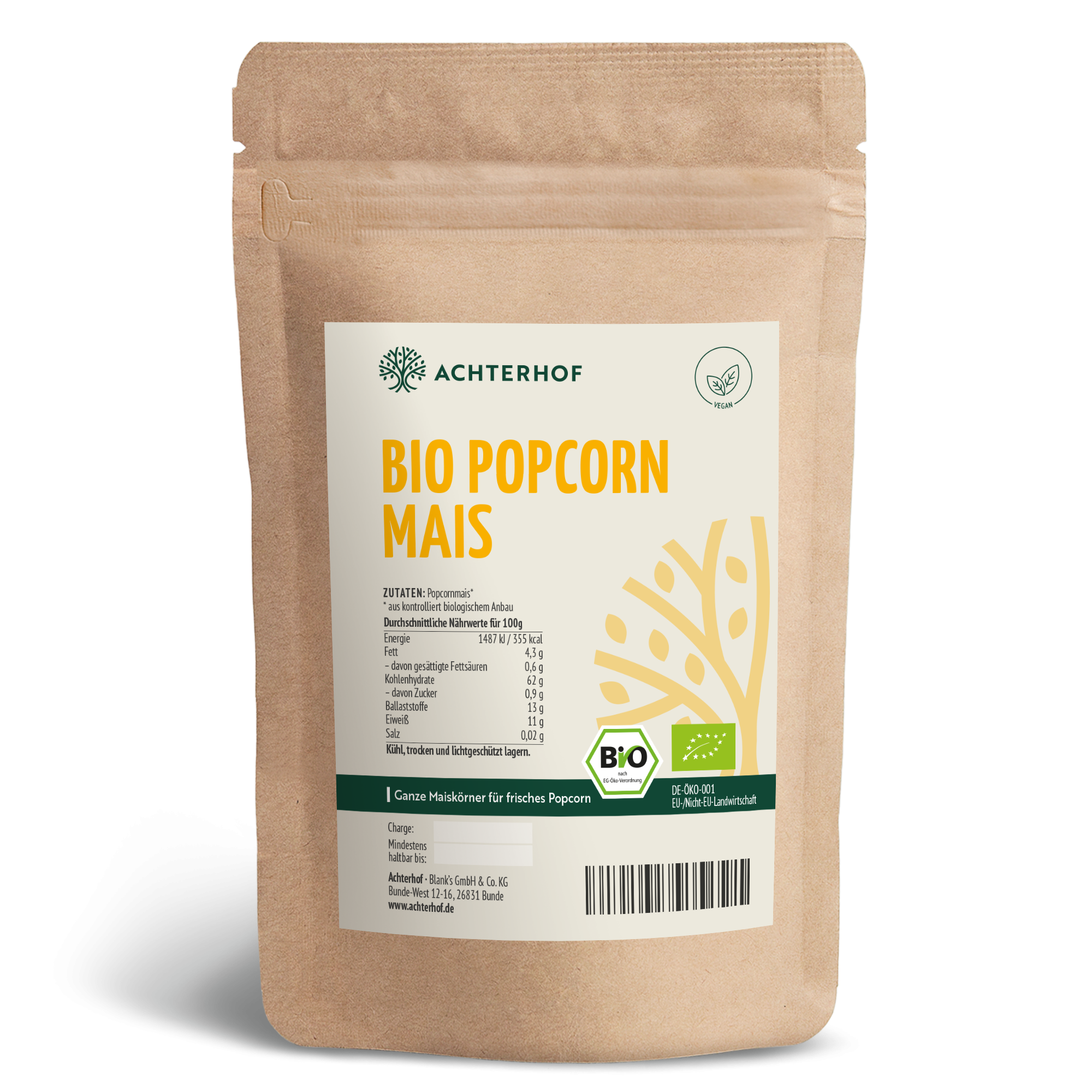 Bio Popcorn Mais (Butterfly) (1000 g)