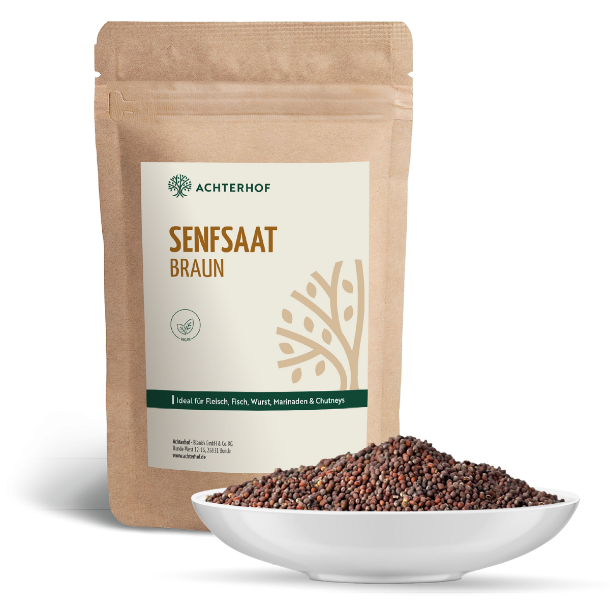 Senfsaat braun ganz (1000g)