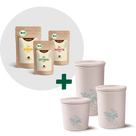 Goldene Milch Mischung 3er Bio Set + Frischhaltedosen