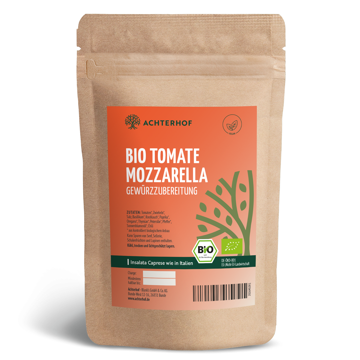 Tomate Mozzarella Gewürzzubereitung Bio (100g)