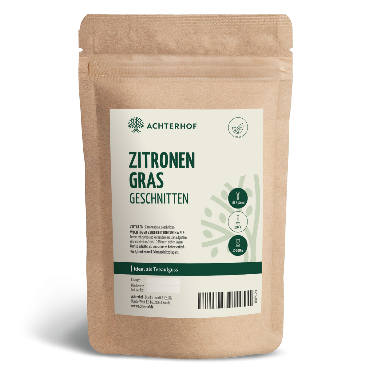 Zitronengras geschnitten (500g)