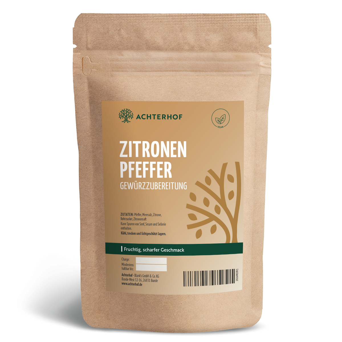 Zitronenpfeffer Gewürzzubereitung (250g)