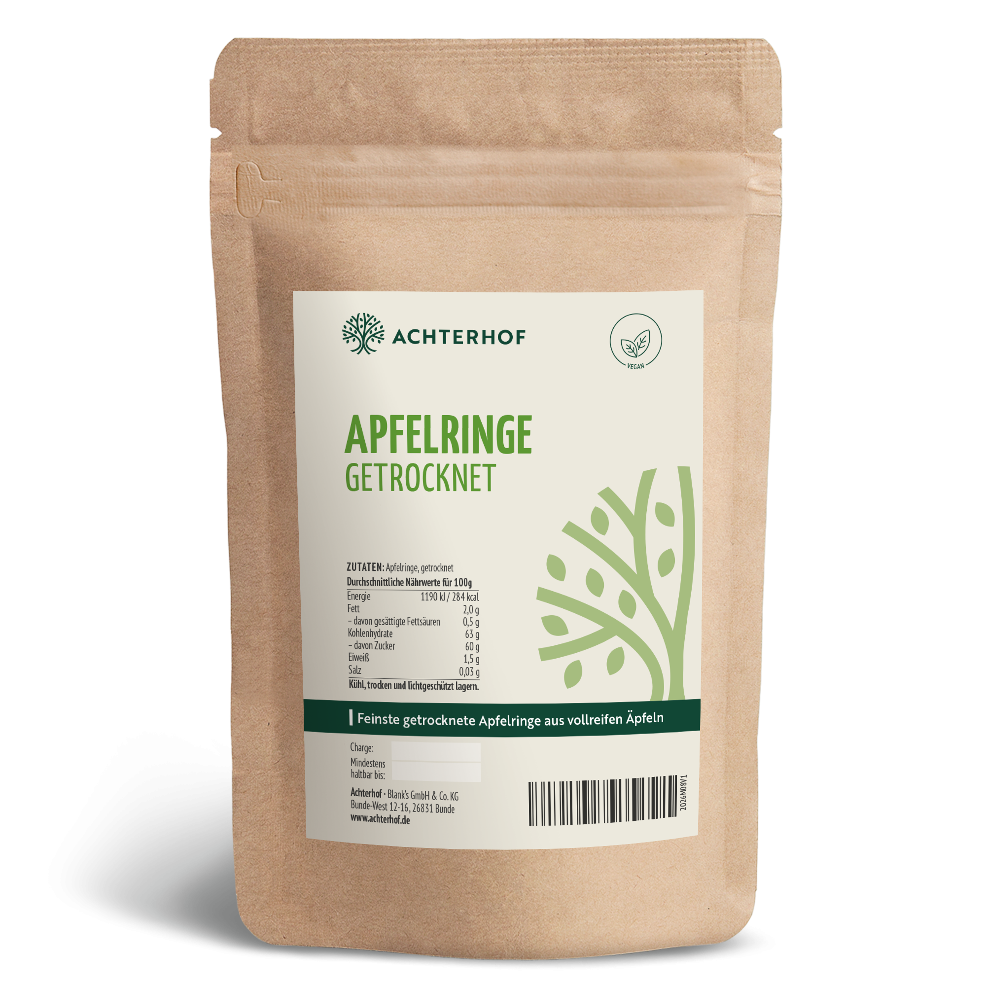 Apfelringe getrocknet (250g)