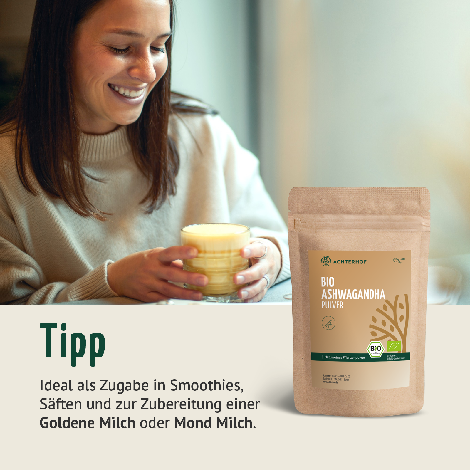 Ashwagandha Pulver Bio (500g)