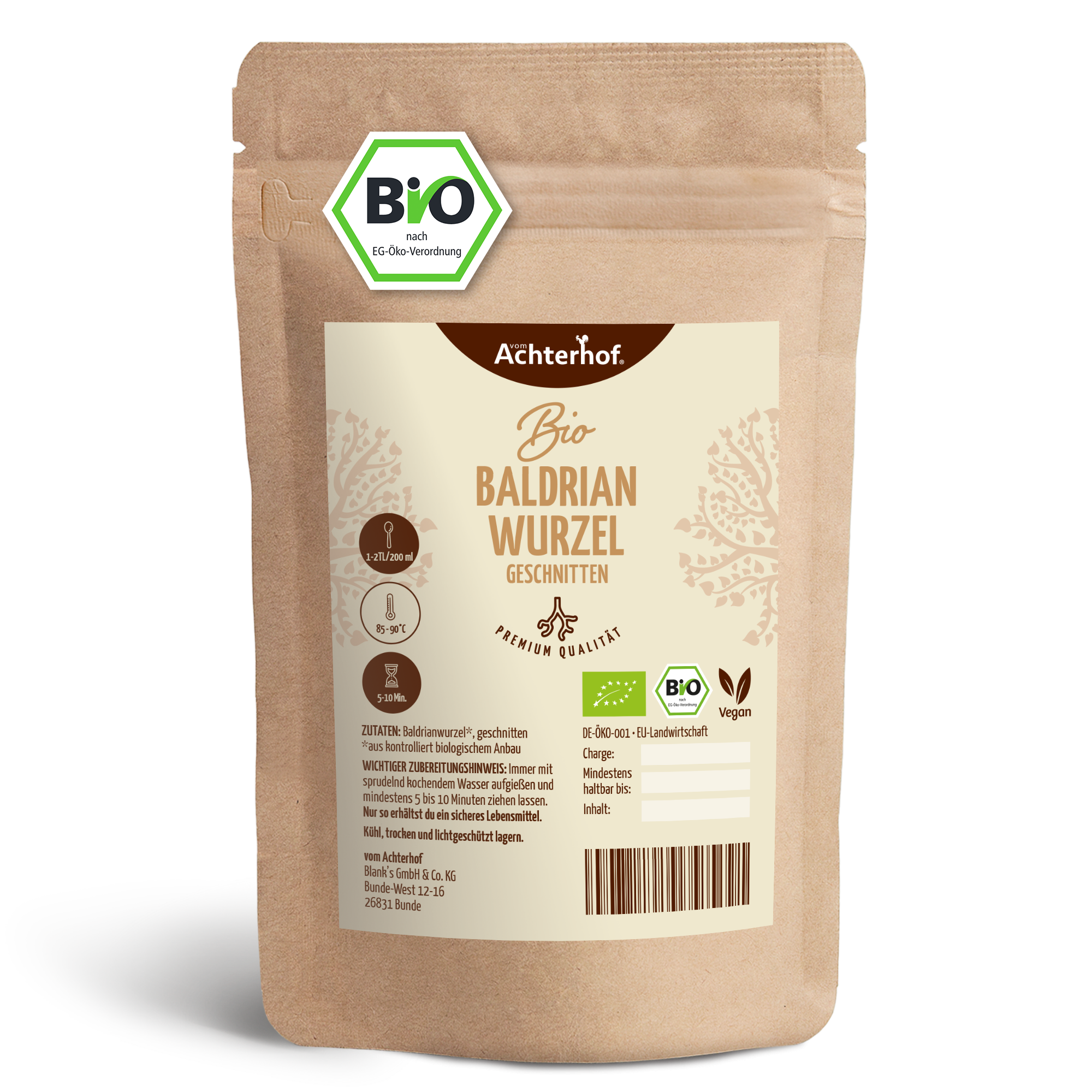 Baldrianwurzel geschnitten Bio (500g)