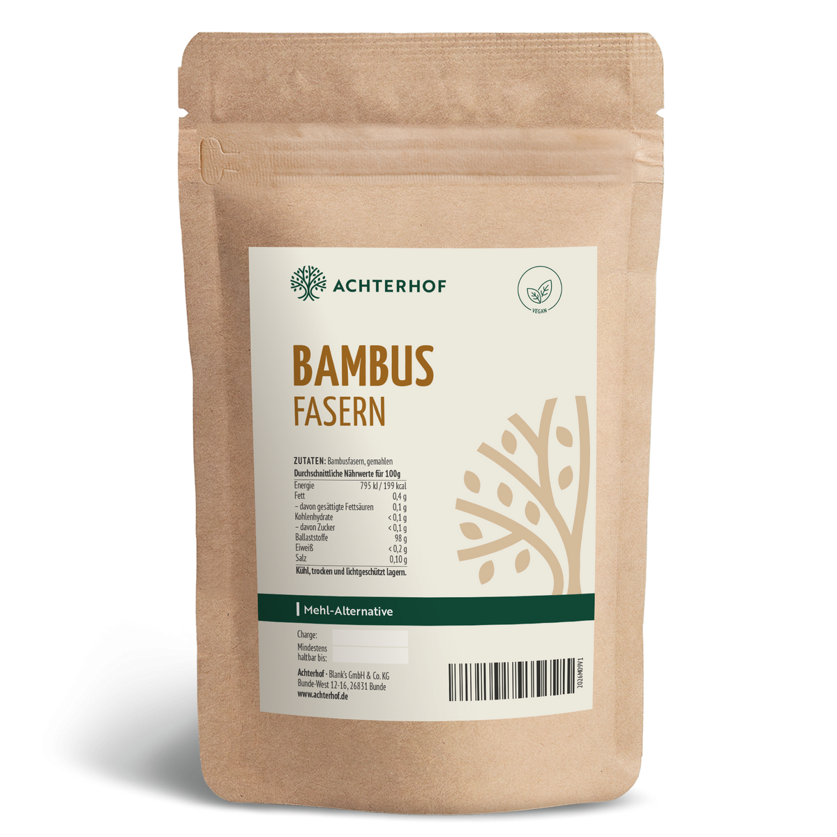 Bambusfasern gemahlen (1000g)