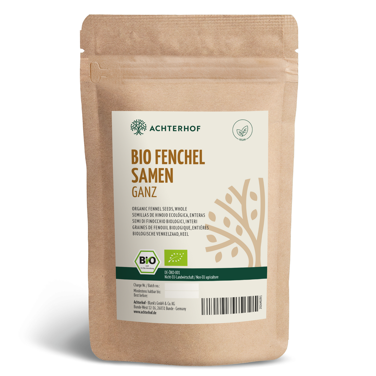Fenchelsamen ganz Bio (250g)