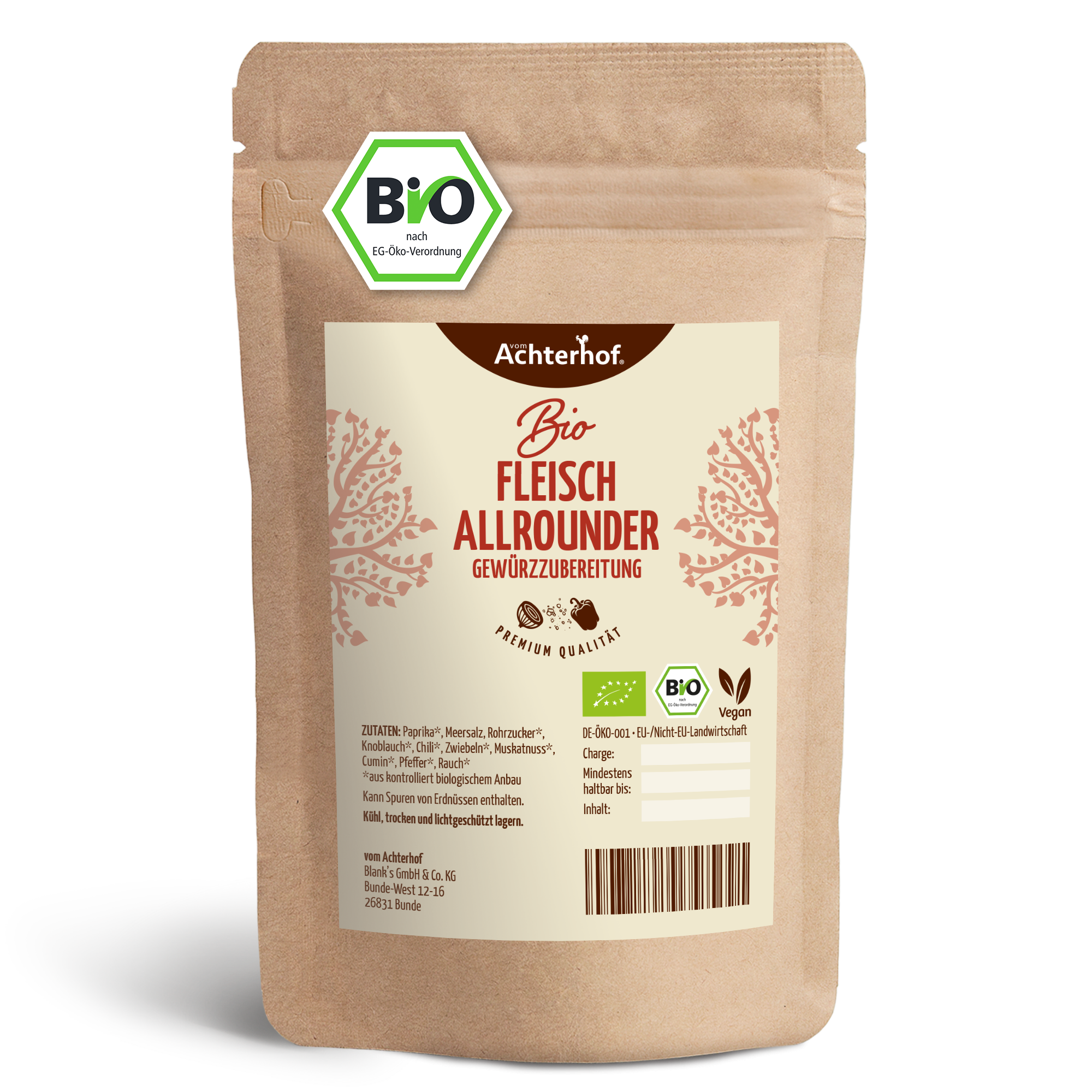 Fleischallrounder Gewürzzubereitung Bio (100g)