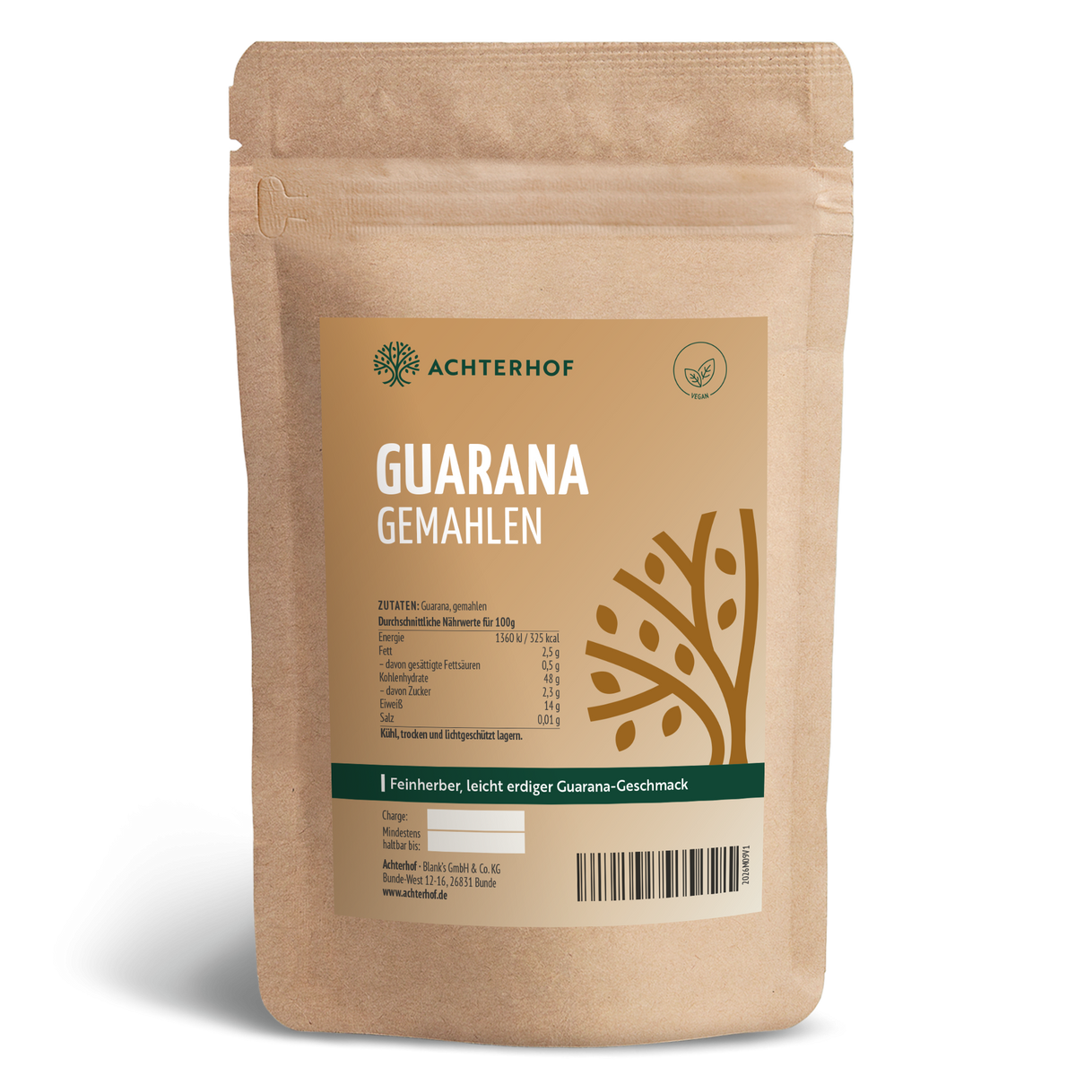 Guarana gemahlen (1000g)