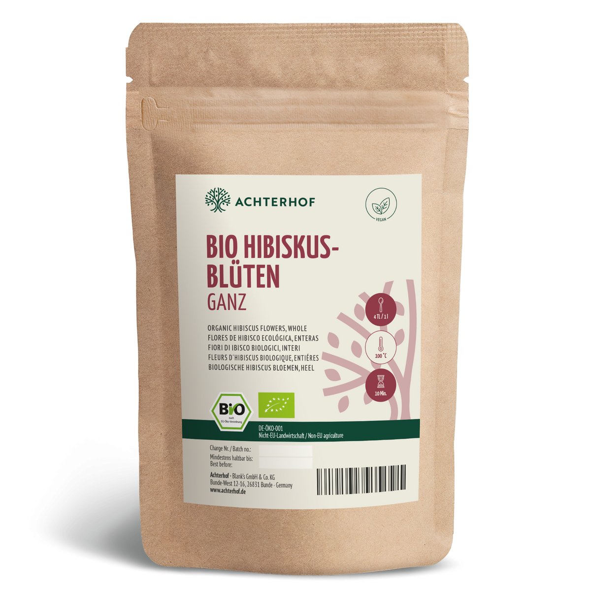 Bio Hibiskusblüten ganz (500g)