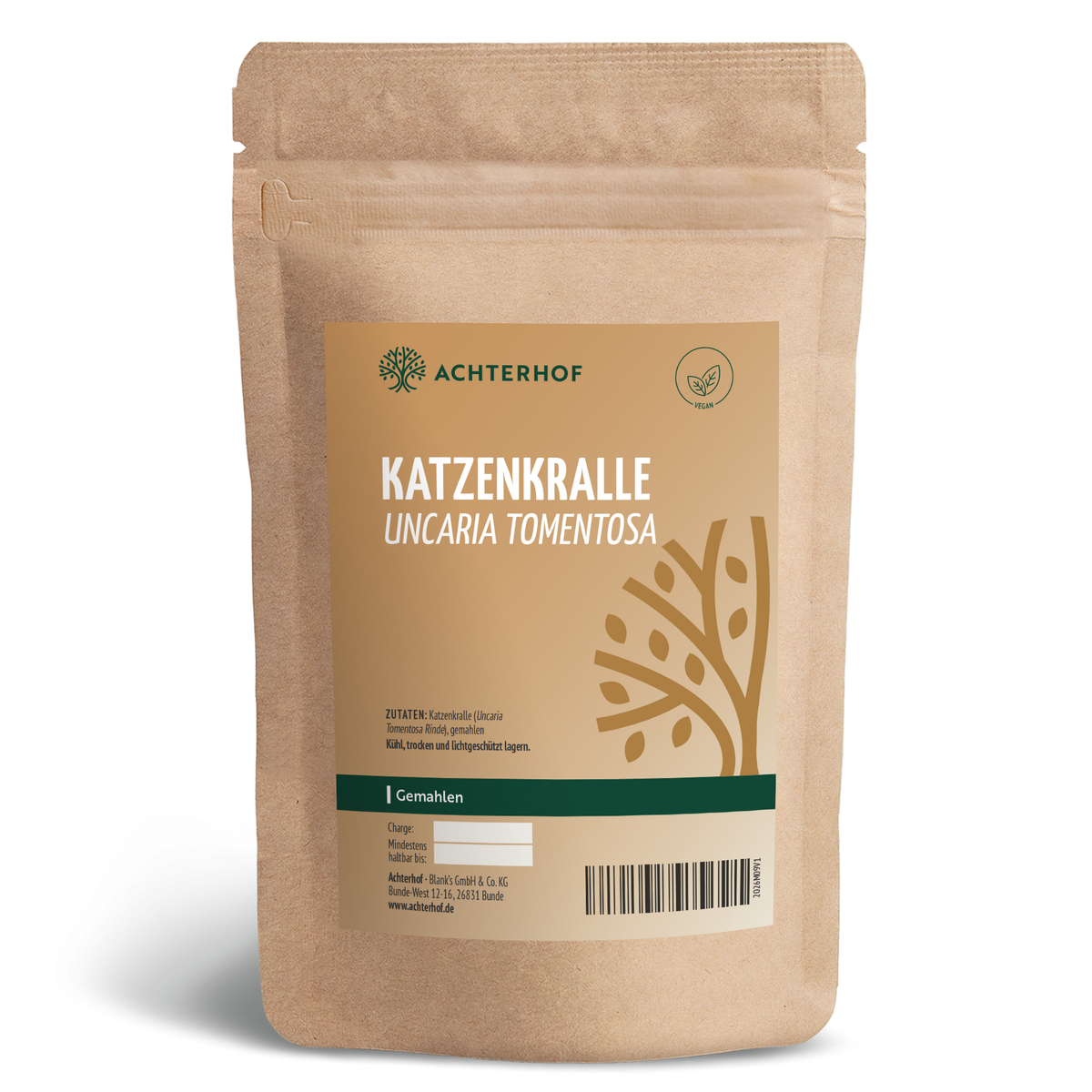 Katzenkralle (Uncaria Tomentosa) gemahlen (1000g)