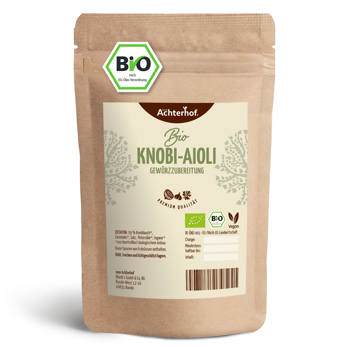 Knobi-Aioli Gewürzzubereitung Bio (100g)