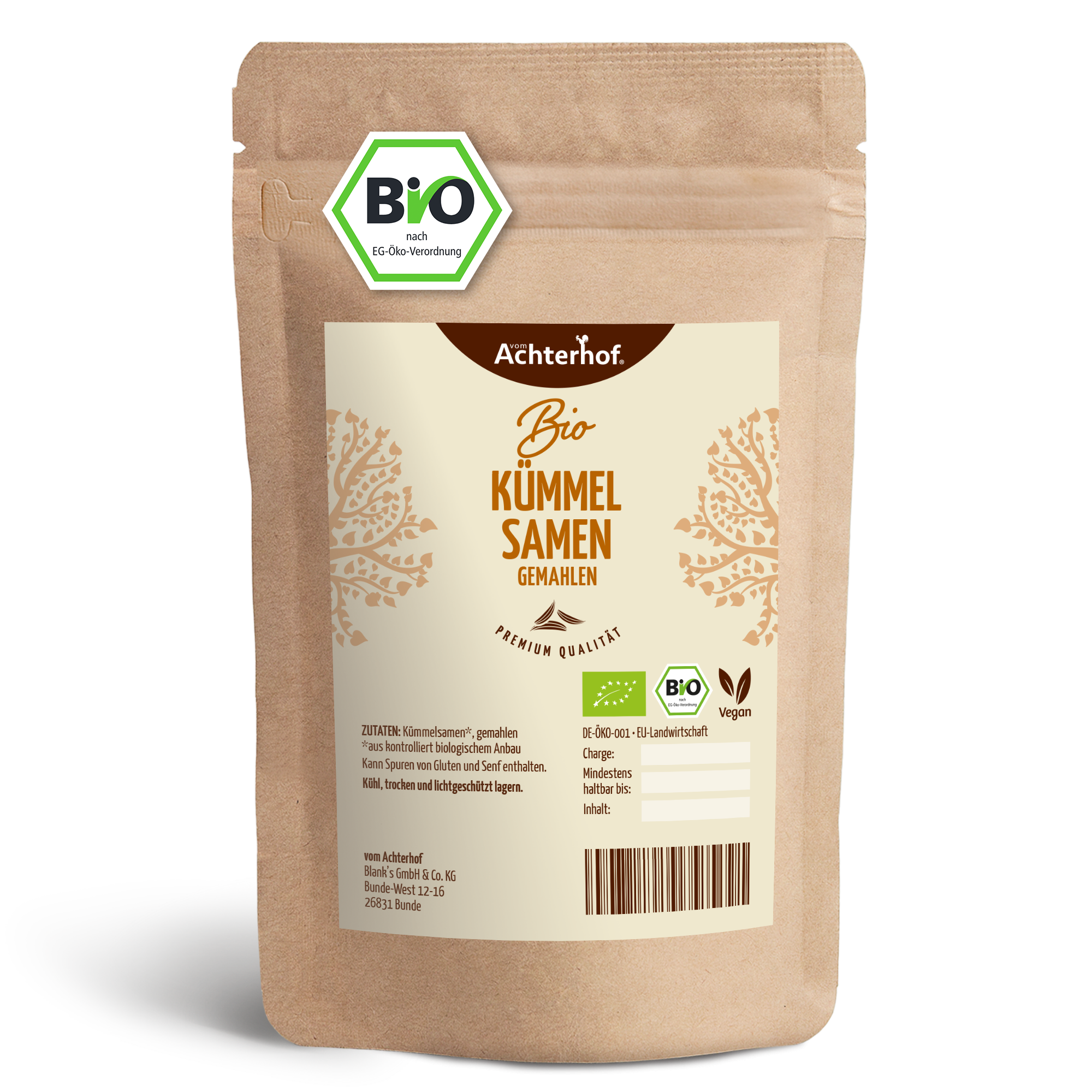 Kümmelsamen gemahlen Bio (100g)