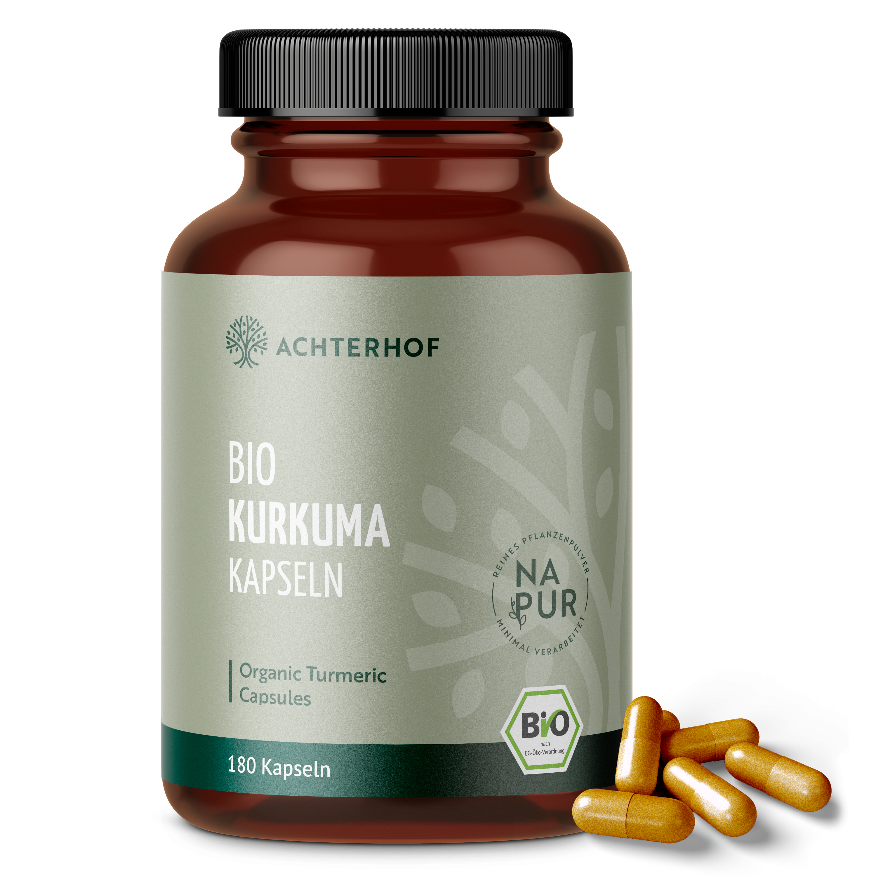 Bio Kurkuma Kapseln (180 Kapseln)