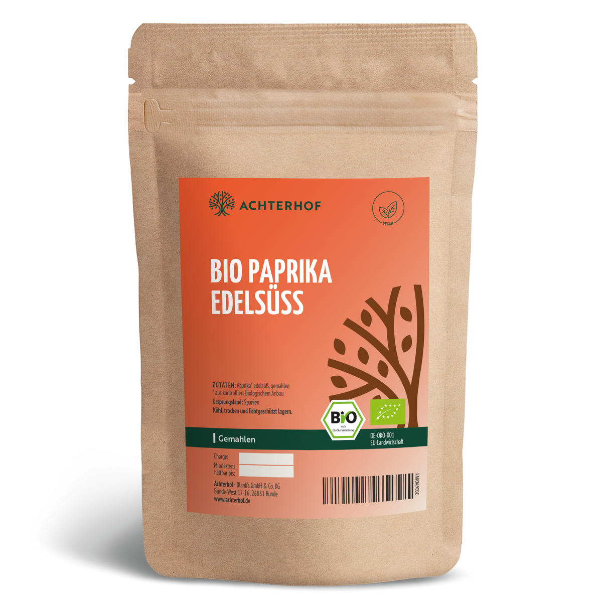 Paprika Edelsüss gemahlen Bio (250g)