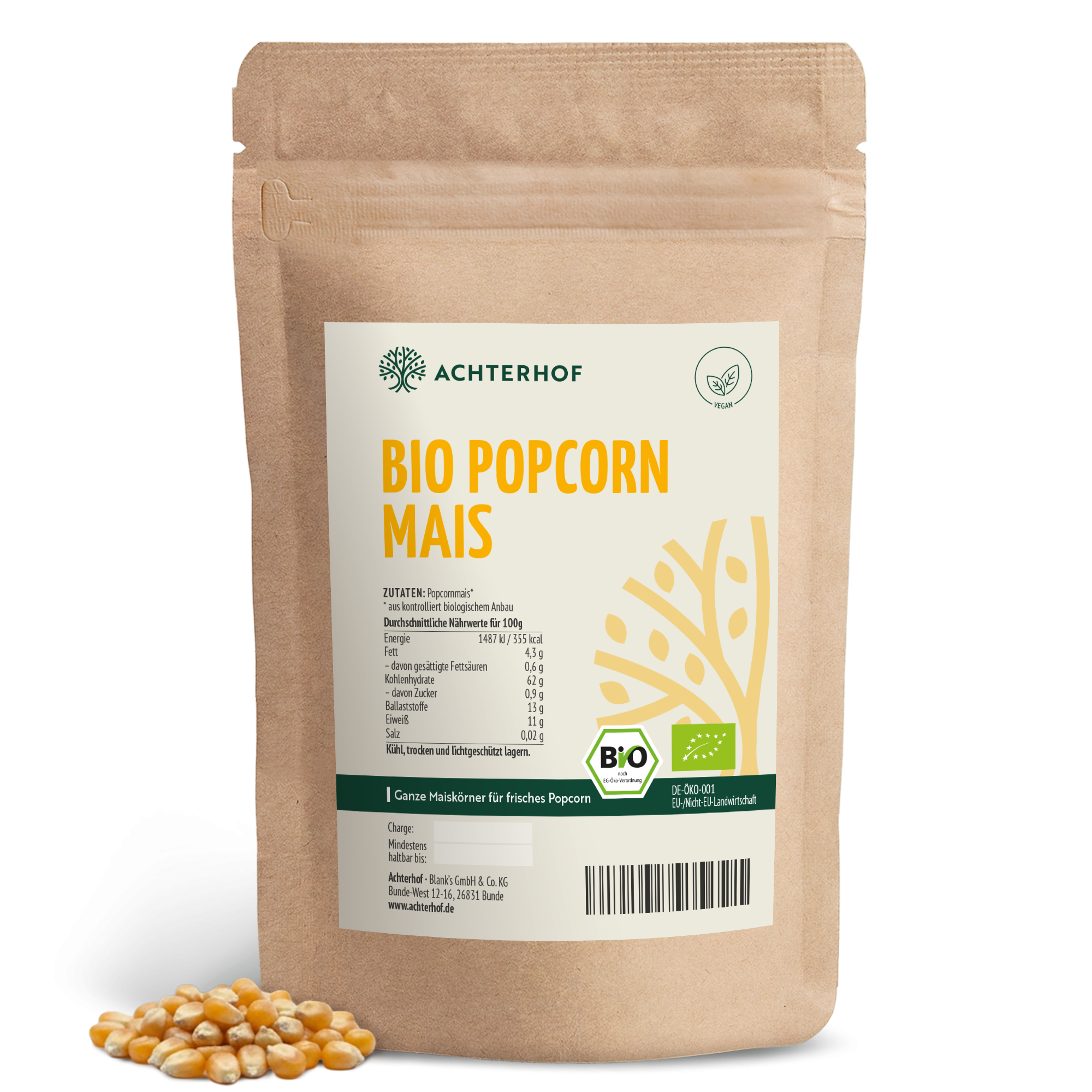 Bio Popcorn Mais (Butterfly) (100g)