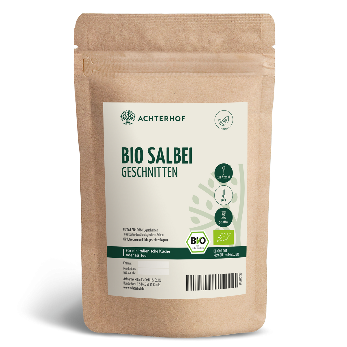 Salbei geschnitten Bio (1000g)