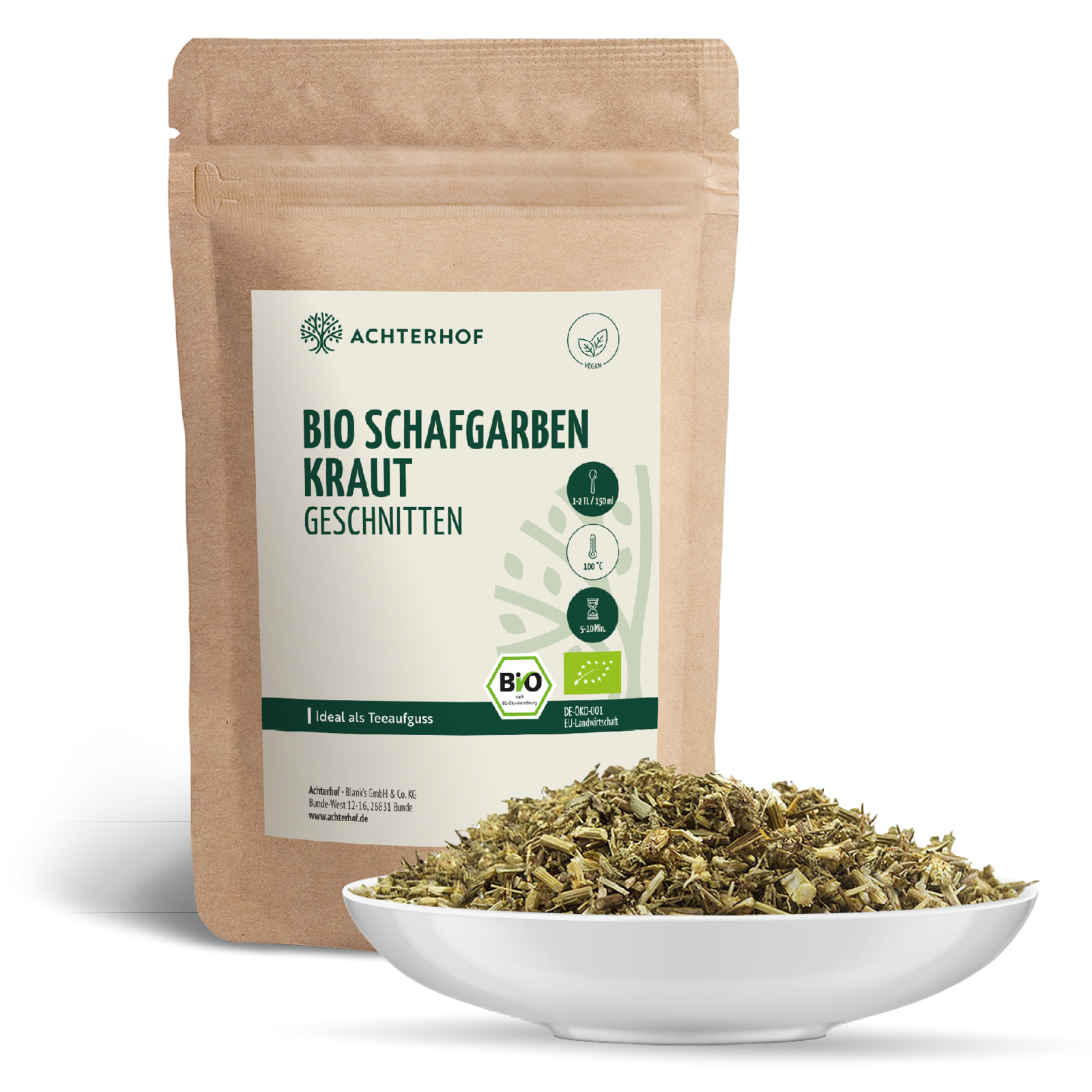 Bio Schafgarbenkraut geschnitten (250g)