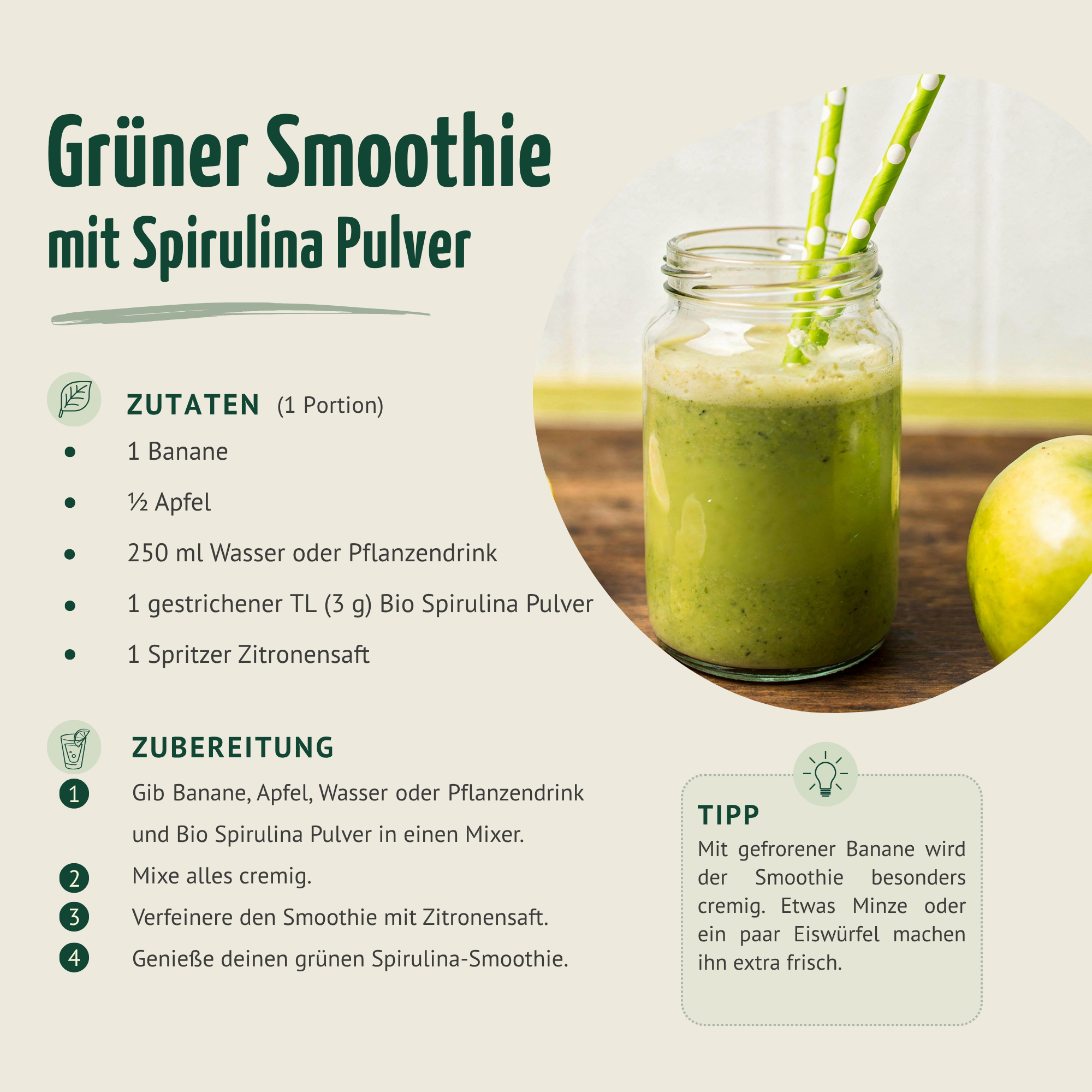 Bio Spirulina Pulver (500g)