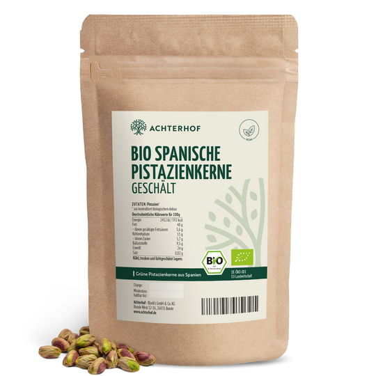 Bio spanische Pistazienkerne geschält (500g)